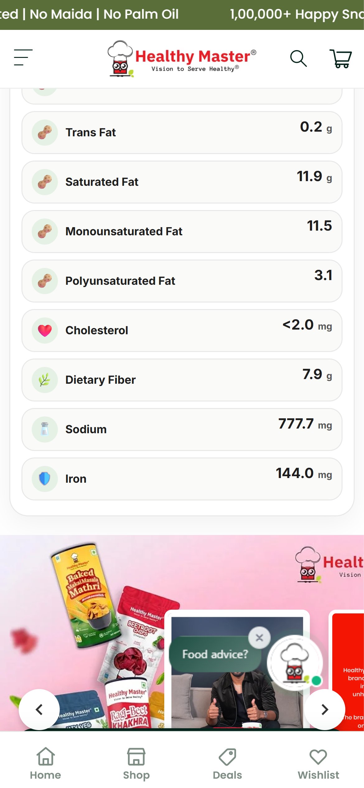 Healthy Master — Mobile